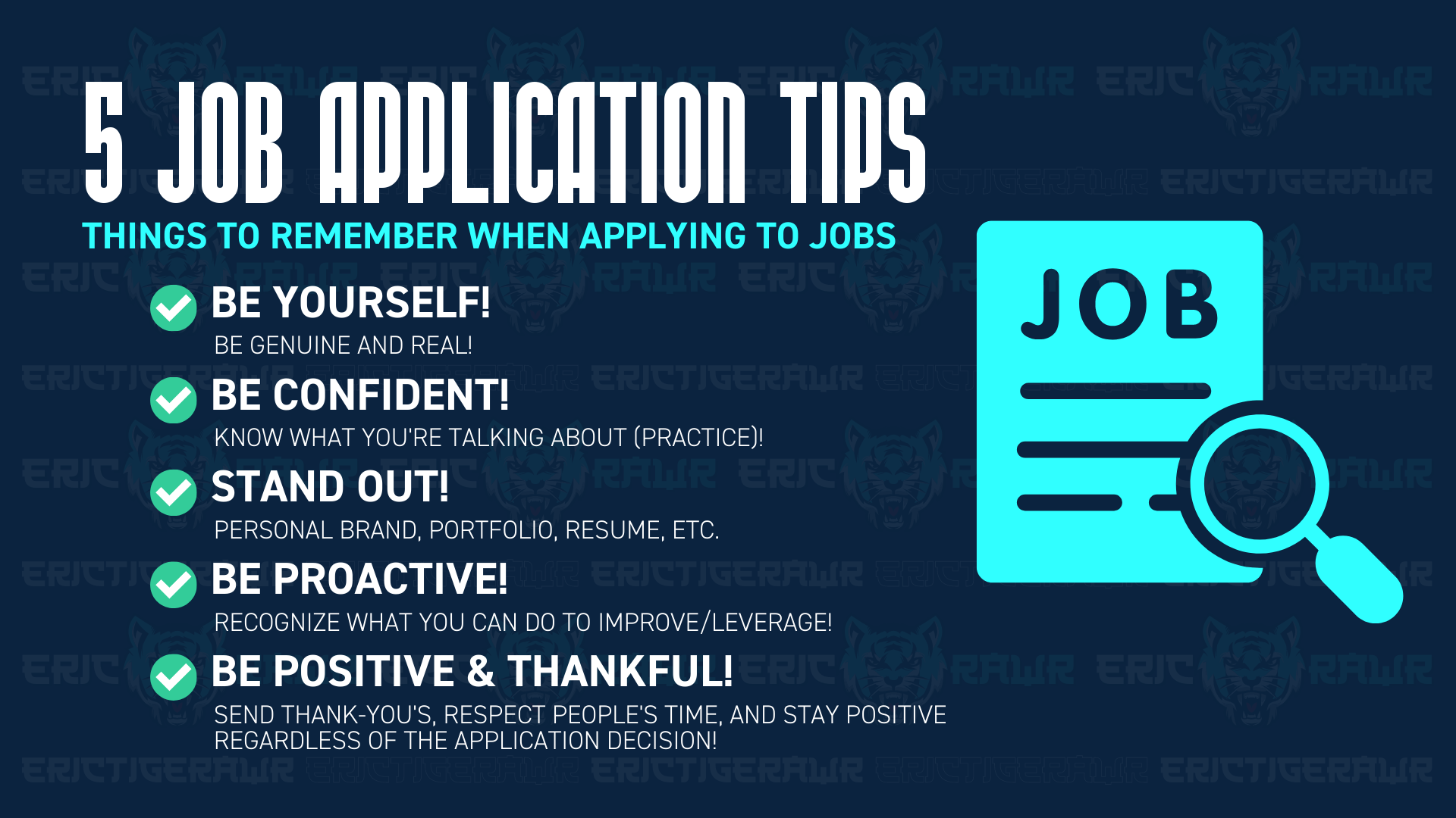5 Successful Tips for Job Applying Banner